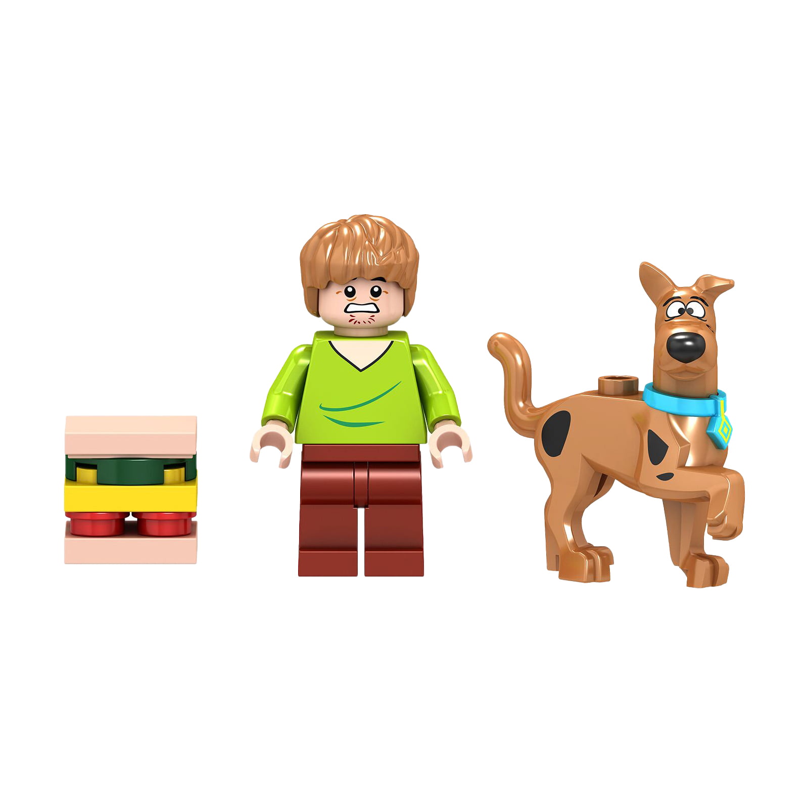 Scooby Doo Scooby & Shaggy Figure Set Assembled Building Block Toys 1. ...