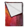 thumbnail image 2 of Outer Space Soft Flannel Fleece Throw Blanket, Cosmos Milky Way Galaxy Abstract Stardust in Watercolor Design, Cozy Plush for Indoor and Outdoor Use, 50" x 60", Lavender Orange Mustard, by Ambesonne, 2 of 5
