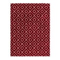 thumbnail image 3 of Unique Loom Trellis Shag Collection Area Rug - Ruth (9' x 12' Rectangle Burgundy Red/Ivory), 3 of 10