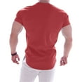 thumbnail image 3 of Men's Short Sleeve Fitness T-Shirt - Quick-Dry Stretch Training Top for Gym/Running - Polyester Athletic Clothes in Sizes M-XXXL, 3 of 3