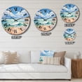 thumbnail image 4 of Designart "Breezy Beach Relaxation II" Nautical & Beach Oversized Wall Clock, 4 of 5