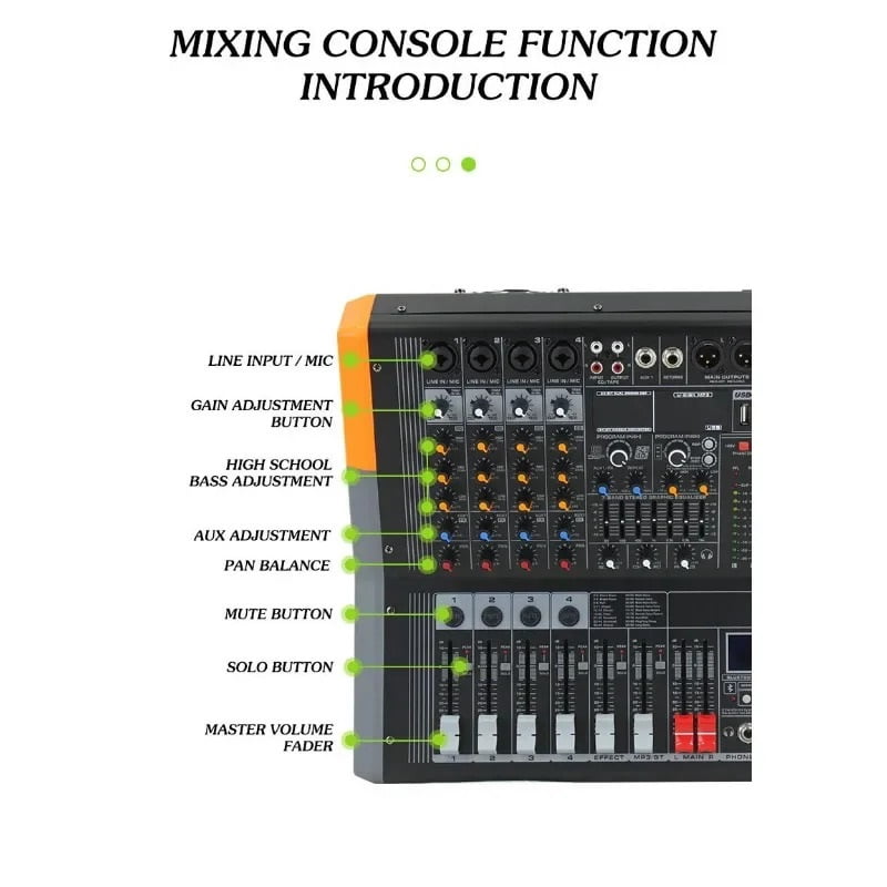 Professional Digital Mixing Console Music Equipment Studio Mixer Sound