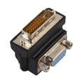 thumbnail image 3 of DVI-I 24+5 Macho a VGA 15 Pin Hembra 90° Ángulo Recto Adaptador Convertidor HD Ndcxsfigh Para estrenar, 3 of 3