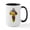 White/Black Inside, variant on CafePress - Cross Of Spring Flowers Mugs - 15 oz Ceramic Large White Novelty Mug