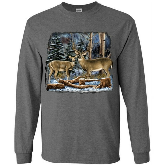 Deer Hunting Gear Gifts T-shirt Long Sleeve Mens