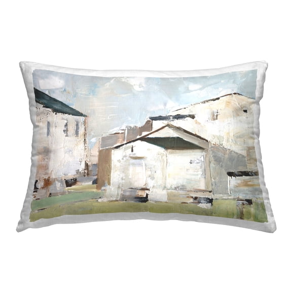 Stupell Industries Brushed Farm Houses Decorative Printed Throw Pillow Design by Ethan Harper .
