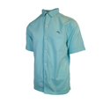 thumbnail image 2 of Tommy Bahama Men's Aqua Mist Shirt Blue Logo Short Sleeve Button (S03), 2 of 12