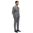 thumbnail image 2 of Men’s Double Breasted Peak Lapel 2 Piece Suit Set, Slim Fit Dress Suit, 2 of 4