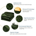 thumbnail image 6 of Soft Lightweight Microplush Flannel Fleece Bed Blanket Twin-XL Olive Green, 6 of 8