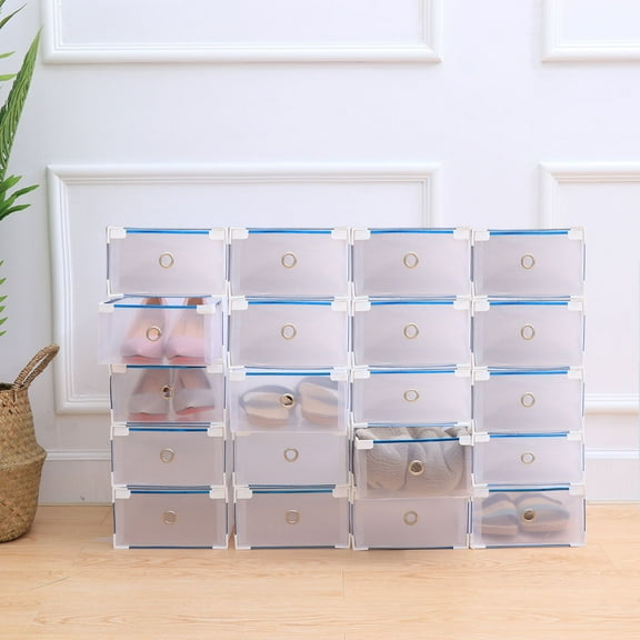 WHAMVOX  10 PCS Organizer Dust-proof Shoe Box Wardrobe Boxes