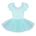 thumbnail image 3 of XUNZOO Kids Girls Rhinestones Ballet Dance Tutu Dress Leotard Gymnastic Ballerina Dancer Costume Mint Green 3T, 3 of 6
