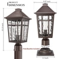 thumbnail image 3 of Outdoor Post Light Darkaway 42 cm de aluminio impermeable, 3 of 9