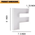 thumbnail image 2 of 8" Fillable Cardboard Letter Shaped Box Paper Mache Birthday Party Sweets Candy Tray (F), 2 of 4