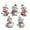 5pcs F, variant on PUREOY 5 Pcs Christmas Snowman Ornament 2D Flat Acrylic Snowman Hanging Decoration Cartoon Snowman Pendant for Christmas Tree Mantel Door Decor