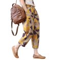 thumbnail image 3 of Pantalones sueltos de verano para mujer, pantalones de algodón, pantalones informales noveno para uso diario, 3 of 6