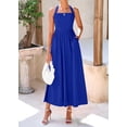 thumbnail image 3 of Vestido largo KIRUNDO para mujer, sin mangas, sin mangas, color azul, 3 of 9