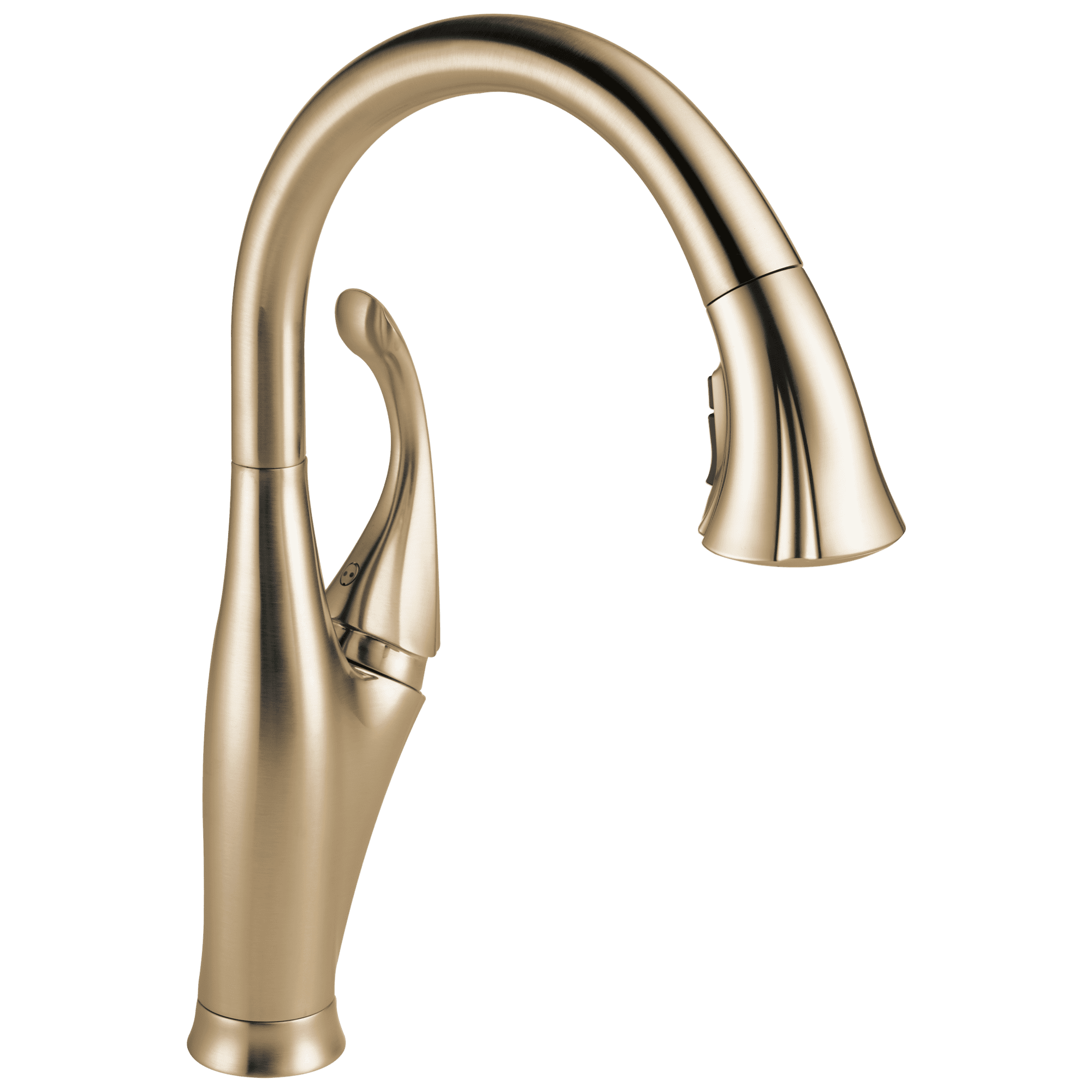 Delta Addison Single Handle Pull-Down Kitchen Faucet with ShieldSpray Technology, Champagne Bronze