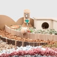 thumbnail image 3 of 2 In 1 Hamster Wooden Ladder Bridge Exercise Play Chewing Toys Cage Decor Natural Landscaping Supplies, 3 of 7