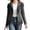 Gray, variant on Miqool Womens Faux Suede Fringe Jacket Casual Long Sleeve Lapel Collar Button Down Jacket Vintage Cowgirl Style Western Coat