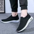 thumbnail image 2 of Men's Spring And Summer Fashion Breathable Solid Color Casual Shoes Comfortable And Light On Shoes 7.5 Black, 2 of 8