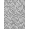 thumbnail image 2 of Addison Rugs Chantille Indoor/Outdoor Transitional Geometric Silver Machine Washable Rectangle Rug, 8' x 10', 2 of 8