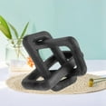 thumbnail image 4 of KYAIGUO Wooden Chain Link Decor, Hand Carved Wooden Decorative 3 Link Decor Chain for Family for Coffee Table Office Decor, 4 of 7