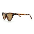thumbnail image 6 of Womens Triangle Gothic Fashion Cat Eye Plastic Retro Sunglasses Tortoise - Brown, 6 of 8