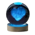 thumbnail image 4 of MERIGLARE 3D Glass Ball LED Night Light Heart Pattern 3D Engraving Night Lamp for Home 6cm, 4 of 9