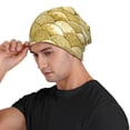 thumbnail image 3 of Xecao Mermaid Fish Scale Print Beanie Knitted Hat for Men Women, Winter Fashion Knit Cuffed Caps Unisex, 3 of 7