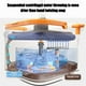 thumbnail image 5 of Juego de trapeador y cubo con escurridor, compatible con la separación automática de aguas residuales y agua limpia, trapeador telescópico de acero inoxidable, cubo de limpieza, trapeador para pisos,, 5 of 9