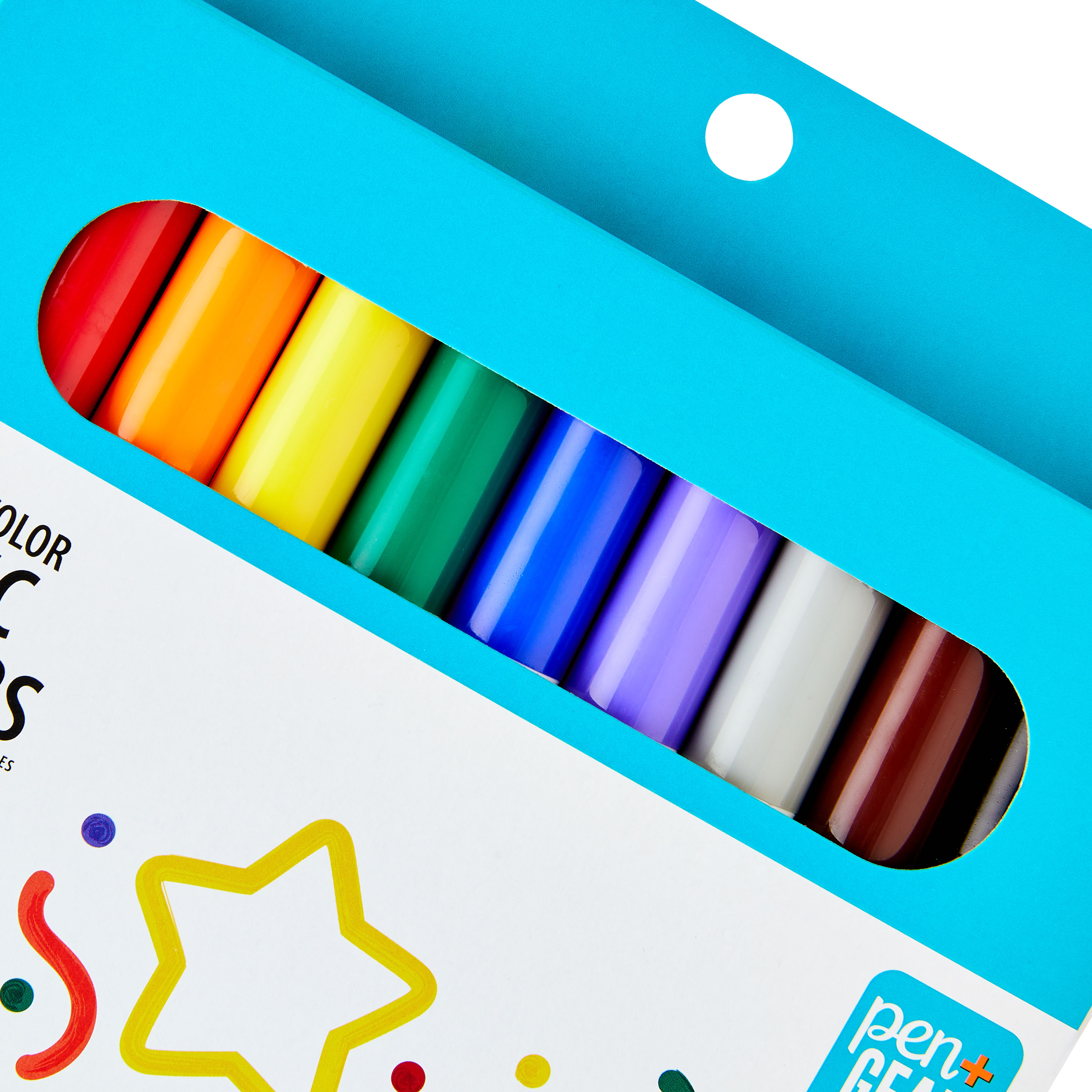 Marcadores clásicos Pen+Gear, punta ancha, colores surtidos, 10 piezas 6