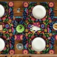 thumbnail image 3 of Sm:)e Dia De Los Muertos Mexican Placemats Set of 4, 12x18 Inch Fiesta Cinco de Mayo Table Mats for Party Kitchen Dining Decoration, 3 of 6