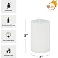 thumbnail image 4 of Jeco \u201c2\u201d Diameter by 3\u201d White Pillar Candle, (CPZ-2301), 4 of 5