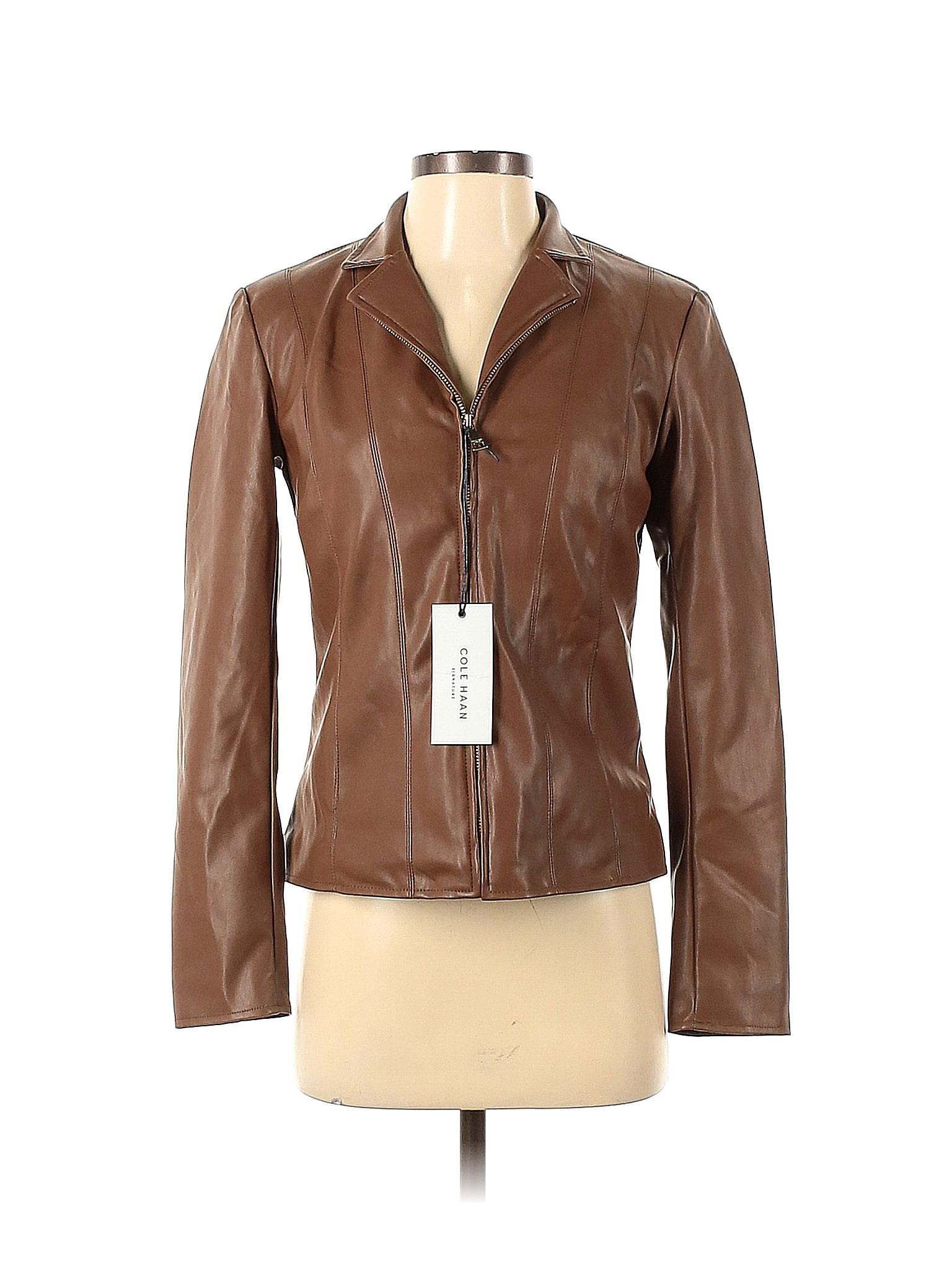 Cole haan pink leather jacket best sale