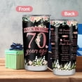 thumbnail image 4 of 70th Birthday Gifts for Women Tumbler,Gifts for 70 Year Old Woman,70th Birthday Decorations,70th Birthday Gifts,1954 Birthday Gifts for Women,Her,Sister,Friends,Coffee Tumbler 20oz, 4 of 6