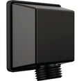 thumbnail image 1 of DELTA 50570-BL UniversalShoweringComponents Coude Mural Carré pour Douchette, Noir Mat, 1 of 4