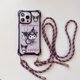thumbnail image 1 of Funda de teléfono de silicona a prueba de caídas con correa de collar de gatito Sanrio de dibujos animados para iphone 11, 12, 13 Pro Max, 14 Plus Fivean unisex, 1 of 2