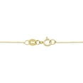 thumbnail image 2 of 18k Gold Plated Sterling Silver 1mm Box Chain Necklace, 16” to 30”, with Spring Clasp, Women's, Unisex, 2 of 3