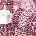 thumbnail image 5 of Area Rug 4x6 Entryway Rugs Washable Rug Modern Braided Print Rugs for Living Room Aesthetic Bedroom Carpet Non-Slip Non-Shedding Floor Mat Low Pile Farmhouse Home Office Foldable Thin Mat Pink, 5 of 7