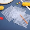 thumbnail image 4 of MUSEYA 10Pcs Blank Needlework Canvas for Craft Mesh Roll Transparent Plastic Square for Crafting Enthusiasts, 4 of 7