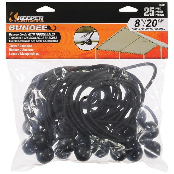 Keeper 06345 Premium Bungee Cord Set, 8 in L