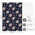 thumbnail image 2 of 2 Pcs Pioneer Flower Floral Print Pattern Kitchen Towels, Funny Microfiber Dish Towel Set, 18" X 26" Tea Towels, 2 of 6