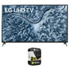 LG 75UP7070PUD 75 Inch LED 4K UHD Smart webOS TV (2021 Model) Bundle with Premium 2 Year Extended Protection Plan
