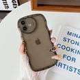 thumbnail image 5 of for iPhone 11 Case (2019 6.1"),Cute Clear Love Case,with Love-Heart Camera Frame Wavy Edge Transparent Full Protective Soft TPU Shockproof Phone Cases Cover for Women Girls Black, 5 of 14