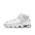 thumbnail image 1 of Zapatillas de running Air More Uptempo de estilo retro, de caña alta, grandes, color blanco, gris y negro, para hombre, de cuero tricolor, 1 of 4