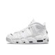 thumbnail image 1 of Zapatillas de running Air More Uptempo de estilo retro, de caña alta, grandes, color blanco, gris y negro, para hombre, de cuero tricolor, 1 of 4