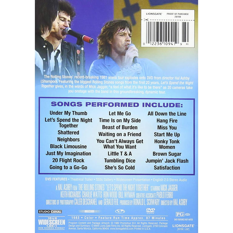 The Rolling Stones: Let's Spend the Night Together (DVD)