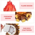 thumbnail image 3 of PYYNA-Fake Campfire Night Light: Realistic 3D LED Fake Fire Pit Firewood Lamp for Halloween Christmas Party Decorations - Battery Operated Flameless Candle for Bar Home Garden Yard, 3 of 4