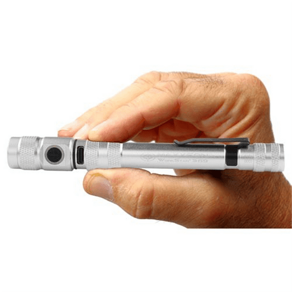 Maxxeon WorkStar 369 Rechargeable LED Zoom Penlight/Inspection Light USB-C, Silver