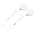 thumbnail image 1 of Uxcell 1.8 ft Retractable Cable Lock with Latch Remote Control Security Lock with Adjustable Cord Tether Anti Theft, White, 2 Pack, 1 of 7